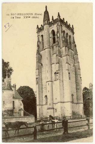 Bec-Hellouin (Le). La Tour XVe siècle.