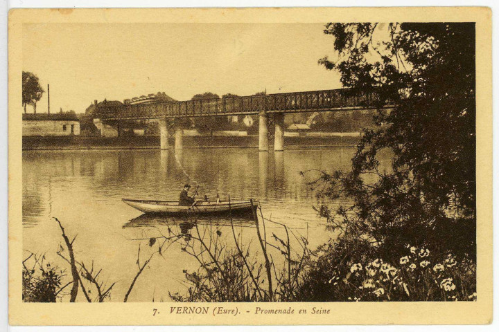 Vernon-Ville. Promenade en Seine.