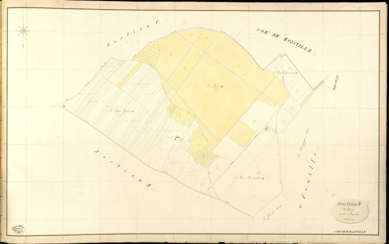 Morainville-sur-Damville. Section D _ du Gérier _ 1re de 2 Feuilles