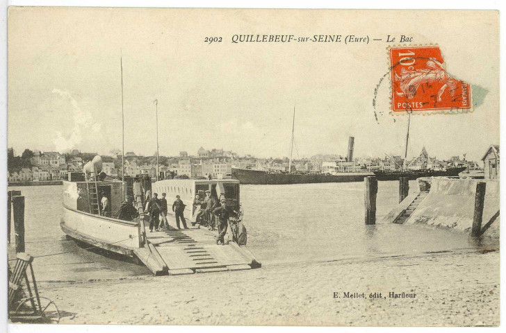 Quillebeuf-sur-Seine. Le Bac.