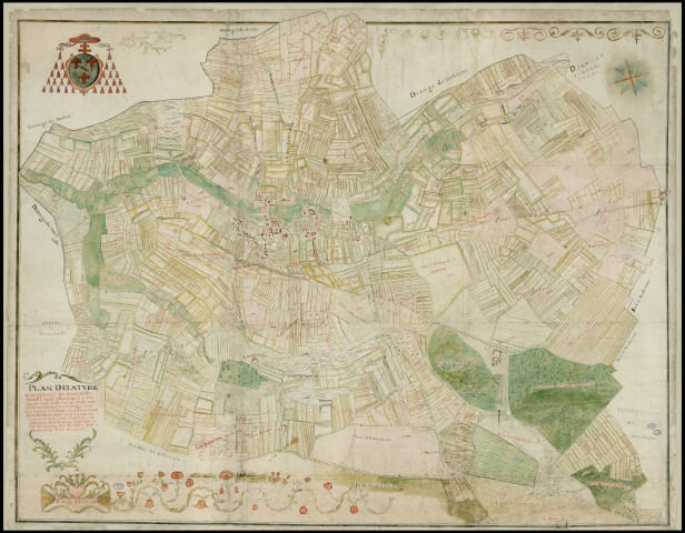 Genainville (Val-D'Oise) - "Plan de la terre de Généville". *