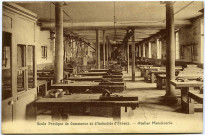 Evreux-Ville. École pratique de Commerce et d'industrie - Atelier de Menuiserie.