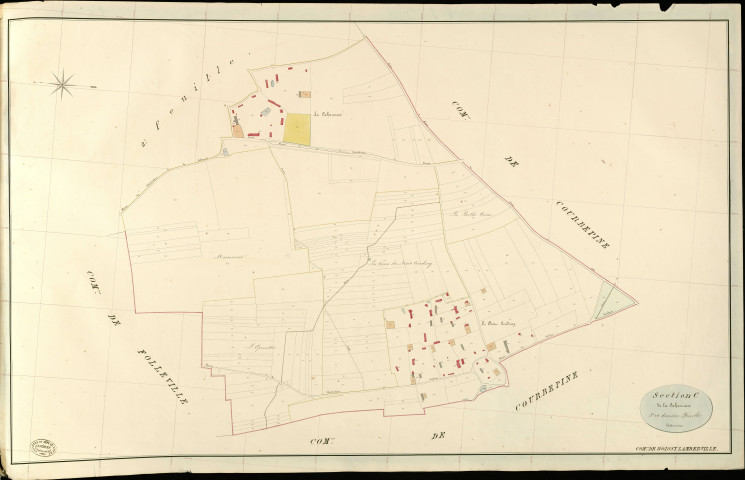 Boissy-Lamberville. Section C _ de la Cahonnais _ 3e et dernière Feuille