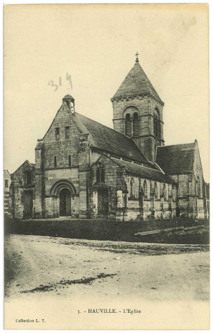 Hauville. L'Eglise.