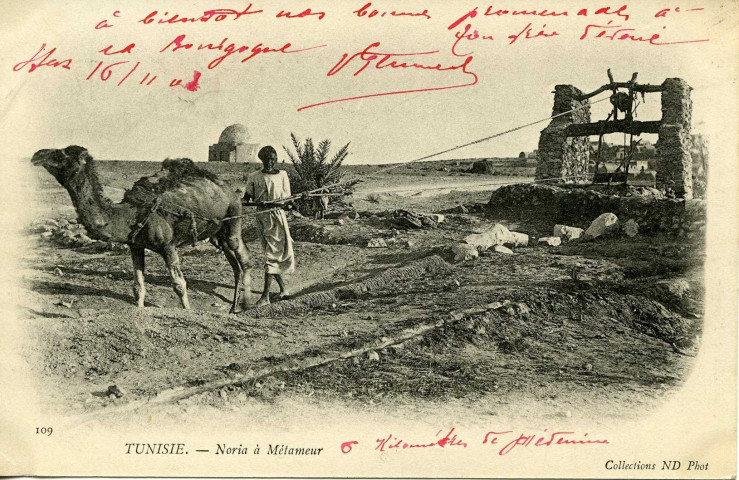 TUNISIE. - Noria à Métameur