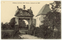 Croth. Portail du Château de Sorel bâti en 1628 par Marguerite de le Guesle, Dame de Char.