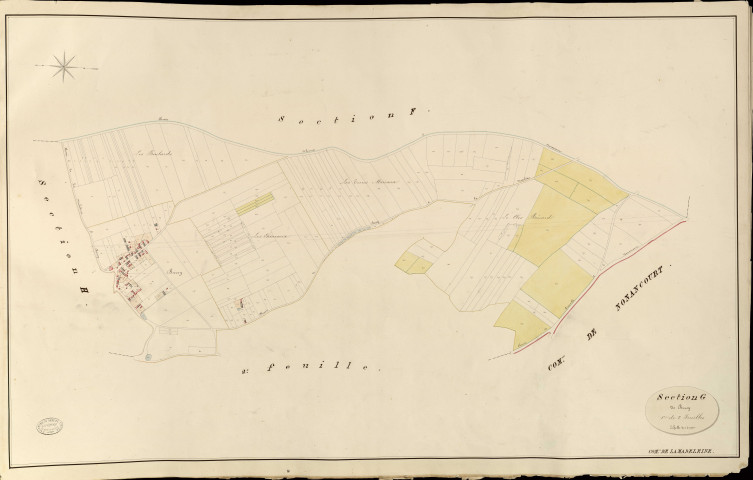 Madeleine-de-Nonancourt (La). Section G _ de Burey _ 1re de 2 Feuilles
