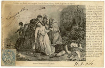 Amfreville-sous-les-Monts. Légende des Deux-Amants. Mort d'Edmond et de Caliste.