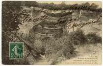 Caumont. Grotte à Duramé où se réfugia la célèbre bande de Duramé en 1802.