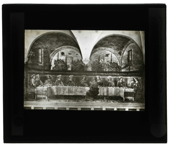 Musée de Florence (Italie), tableau de Ghirlandaio « la Cène ».