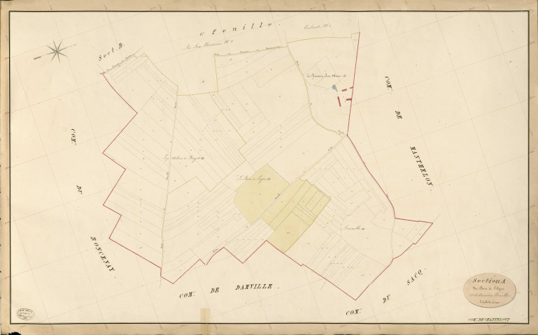 Chanteloup. Section A _ du Bois à l'Ogre _ 2e et dernière Feuille
