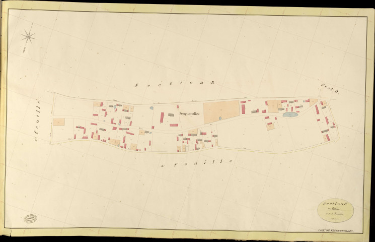 Feuguerolles. Section C _ du Château _ 2e de 3 Feuilles