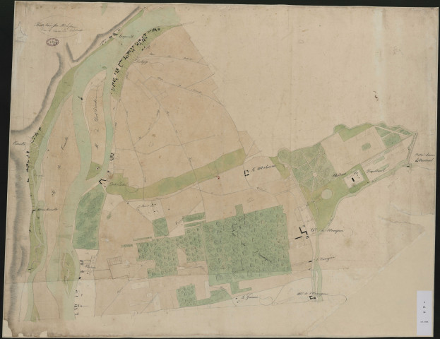 Cours de la Seine - "Feuille levée par Lefrançois dans le canton nord de Pont-de-l'Arche. Portejoie – Connelles"
