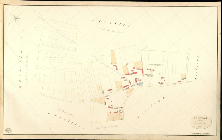 Morainville-sur-Damville. Section A _ de l'Eglise _ 2e de 4 Feuilles