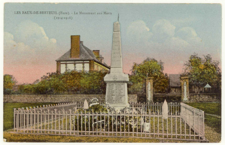 Baux-de-Breteuil (Les). Le Monument aux morts (1914-1918).