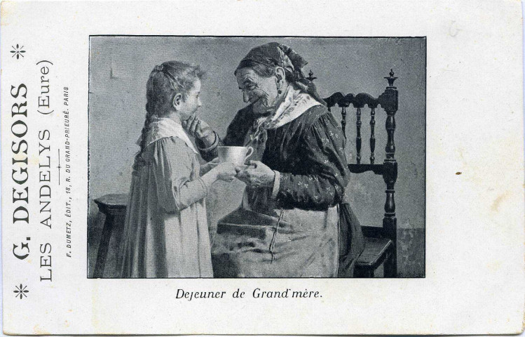 Andelys (Les). G Degisors - Les Andelys - Déjeuner de grand-mère.