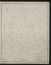 Gisay-la-Coudre. Tableau d'assemblage _ du Plan Parcellaire de la Commune de Gisay. _ Canton de Beaumesnil - Bernay - Eure. _ Terminé sur le terrain le 4 avril 1833 sous l'administration de M. A. Passy, Préfet _ M. Perette, maire _ en sous la Direction de M. Marel, Directeur des Contributions directes. _ M. Le Fébure, Géomètre Chef. _ Par M. Canu, Géomètre de 1re classe.