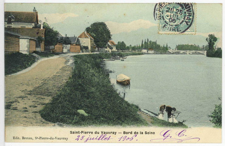 Saint-Pierre-du-Vauvray. Bord de la Seine.
