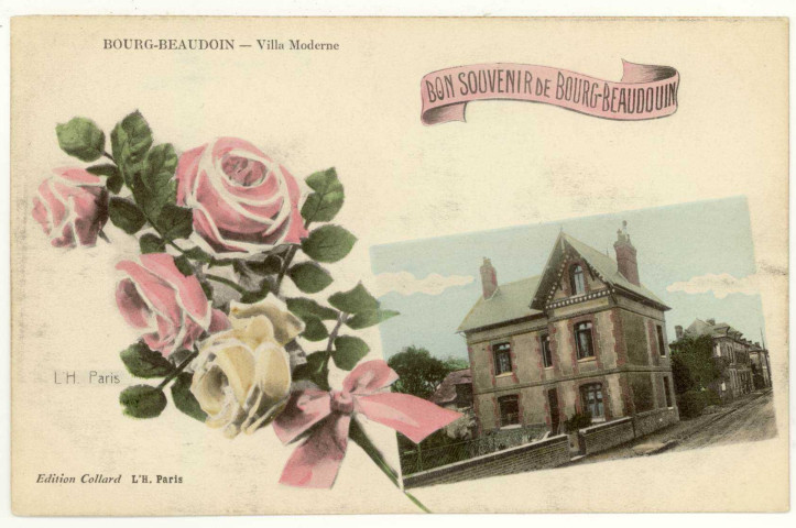 Bourg-Beaudoin. Bon souvenir de Bourg-Beaudoin-Villa Moderne.