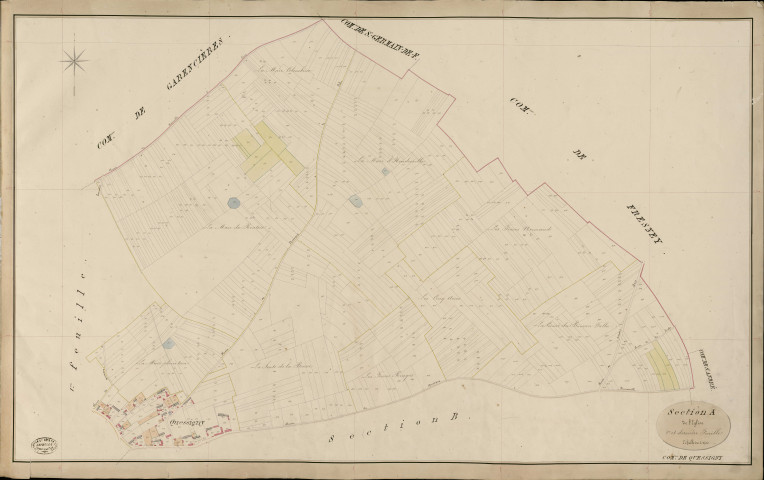 Quessigny. Section A _ de l'Eglise _ 2e et dernière Feuille