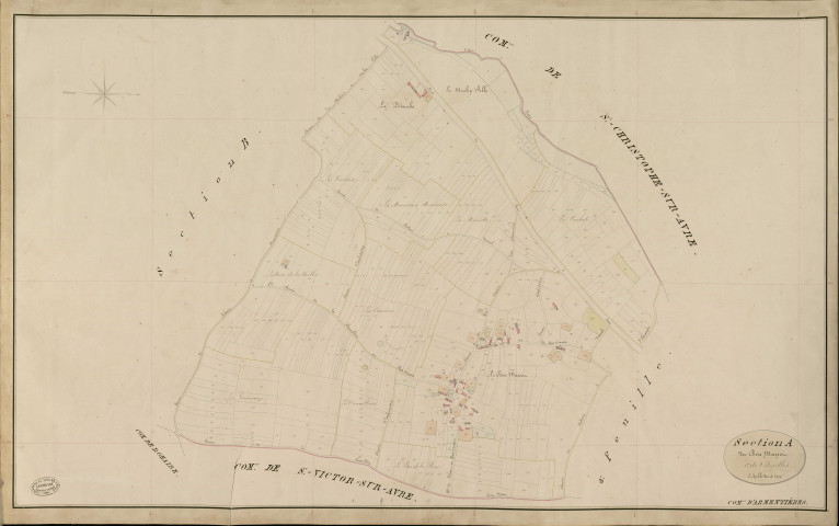 Armentières-sur-Avre. Section A _ du Bois Massot _ 1re de 2 Feuilles