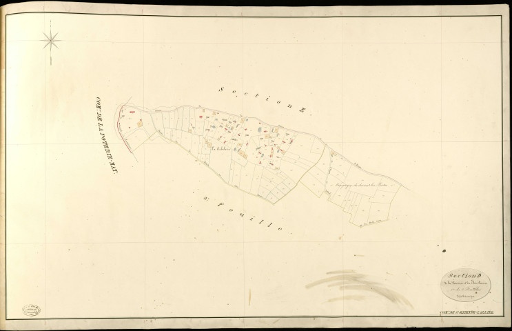 Saint-Etienne-l'Allier. Section D _ de la Varenne et du Bois Carme _ 1re de 2 Feuilles