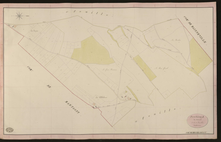 Mesnil-sous-Vienne. Section A _ du Mesnil _ 2e de 3 Feuilles