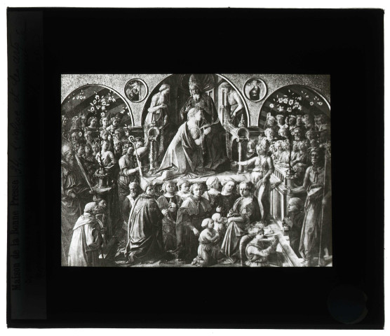 Tableau de F. Lippi « Le Couronnement de la Vierge ».