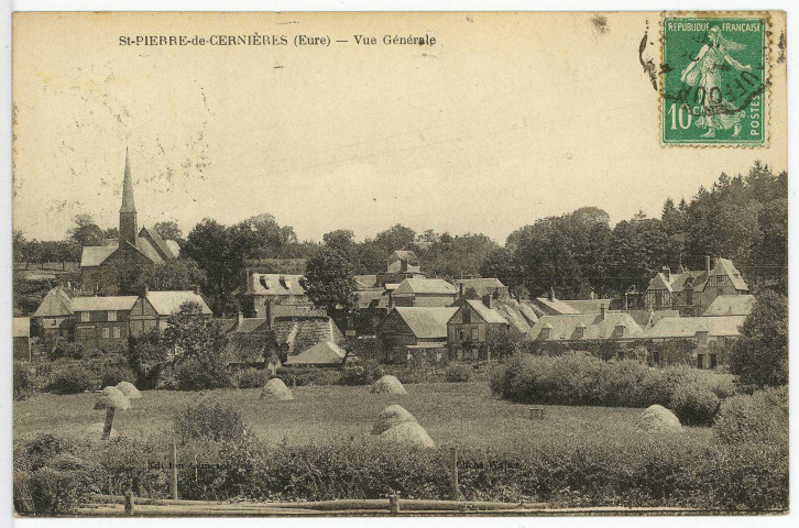 Saint-Pierre-de-Cernières. Vue générale.