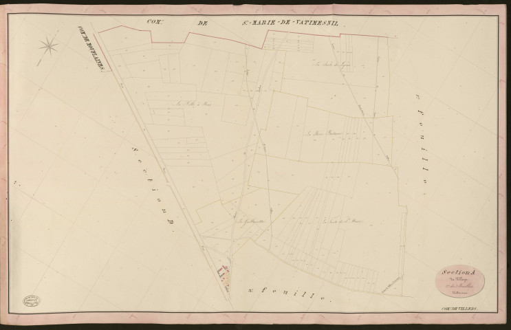 Villers-en-Vexin. Section A _ du Village _ 2e de 3 Feuilles