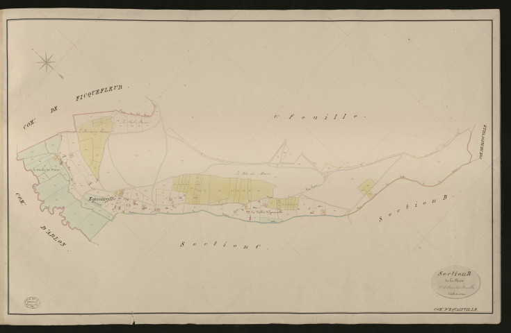 Equainville. Section B _ de la Chiais _ 2e et dernière Feuille