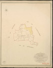 Tocqueville. Tableau d'assemblage _ du Plan Parcellaire de la Commune de Tocqueville _ Canton de Quillebeuf - Pontaudemer - Eure. _ Terminé sur le Terrain en 1824, sous l'administration de M. de Chambaudoin, Préfet _ M. Letellier, Maire _ sous la Direction de M.Aubelin, Directeur des Contributions directes _ M. Hautier, Géomètre en Chef. _ Par M. Gérard, Géomètre de 1re classe.
