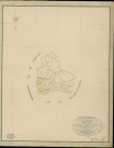 Places (Les). Tableau d'assemblage _ du Plan Parcellaire de la Commune des Places _ Canton de Thiberville - Bernay - Eure. _ Terminé sur le Terrain le 29 Septembre 1846 , sous l'administration de M. petit de Bantel, Préfet _ M. Halbout, Maire _ sous la Direction de M.Violas de Martigny, Directeur des Contributions directes _ M. Le Fébure, Géomètre en Chef. _ Par M. Canu, Géomètre de 1re classe.