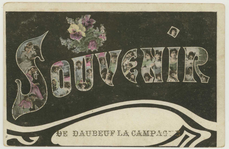 Daubeuf-la-Campagne. Souvenir de Daubeuf-la-Campagne.