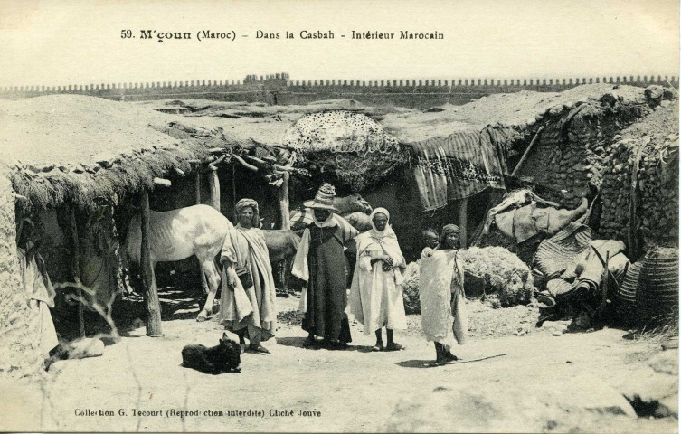 M'çoun (Maroc) - Dans la casbah - Intérieur Marocain