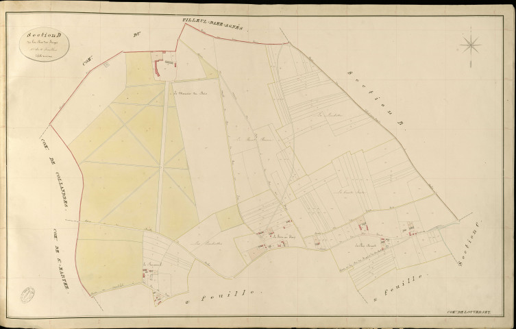 Louversey. Section D _ de la Rue des Forges _ 1re de 4 Feuilles