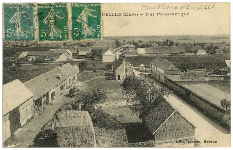 Mousseaux-Neuville. Vue panoramique.