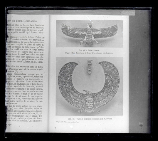 Illustration d'un livre sur le trésor de Toutankhamon.
