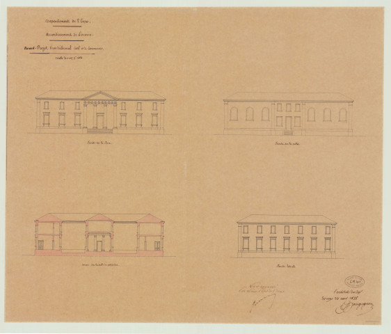 Louviers _"Avant-projet d'un tribunal civil et de commerce".