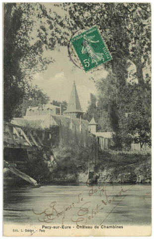 Hécourt. Pacy-sur-Eure - Château de Chambines.