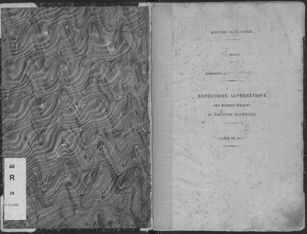 Bernay. Répertoire alphabétique (1884)