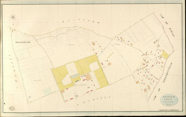 Boissy-Lamberville. Section B _ de Lamberville _ 2e de 3 Feuilles