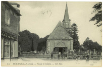 Morainville-sur-Damville. Façade de l'Eglise.