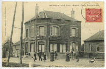 Saussay-la-Vache. Maison A. Oviève, Hôtel de la Gare.