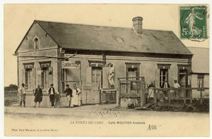 Forêt-du-Parc (La). Café MOUTIER Anatole.