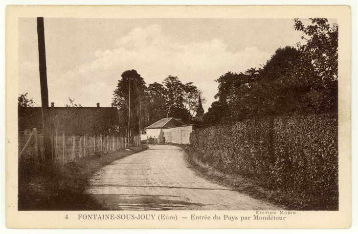 Fontaine-sous-Jouy. Entrée du Pays par Mondétour.