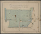Plan géométrique d'une portion du domaine de Navarre acquise par Mr Hebert de Mr de Dauvet ….
