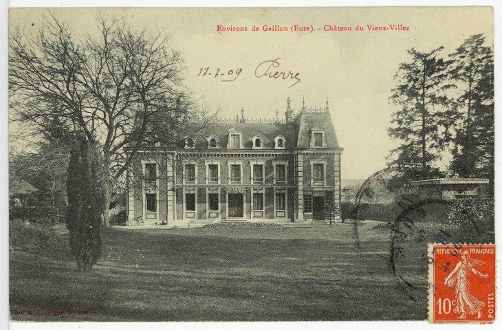 Villez-sous-Bailleul. Château du Vieux-Villez.