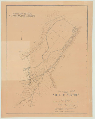 Arnières-Sur-Iton _ CTRI _ Plan topographique régulier