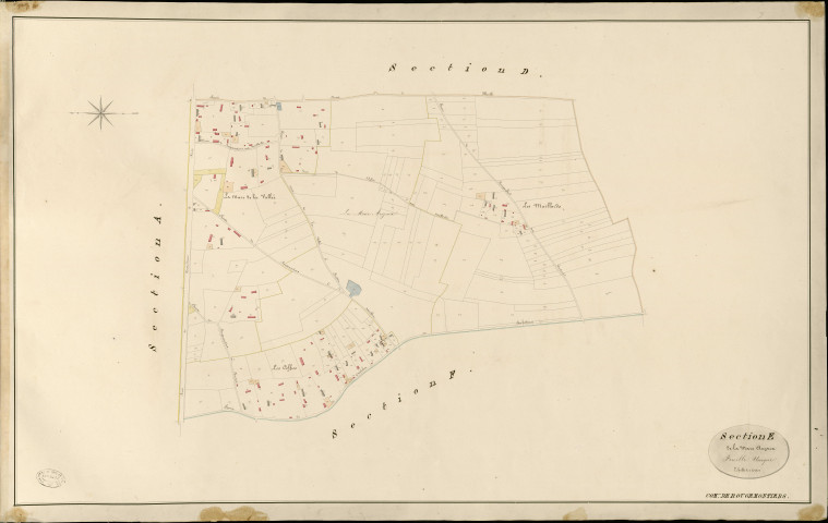 Rougemontiers. Section E _ de la Mare Auzoux _ Feuille Unique